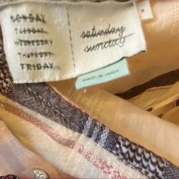 Anthropologie Saturday Sunday Marina halter ruffle  jumpsuit romper medium - Picture 3 of 5